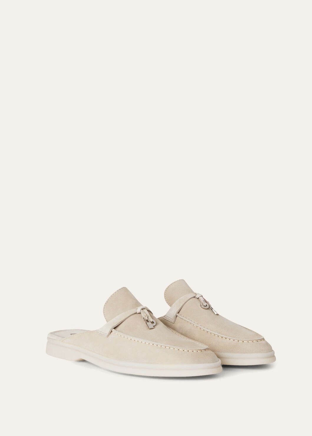Babouche Charms Walk Goatskin Moccasin - Linen D746