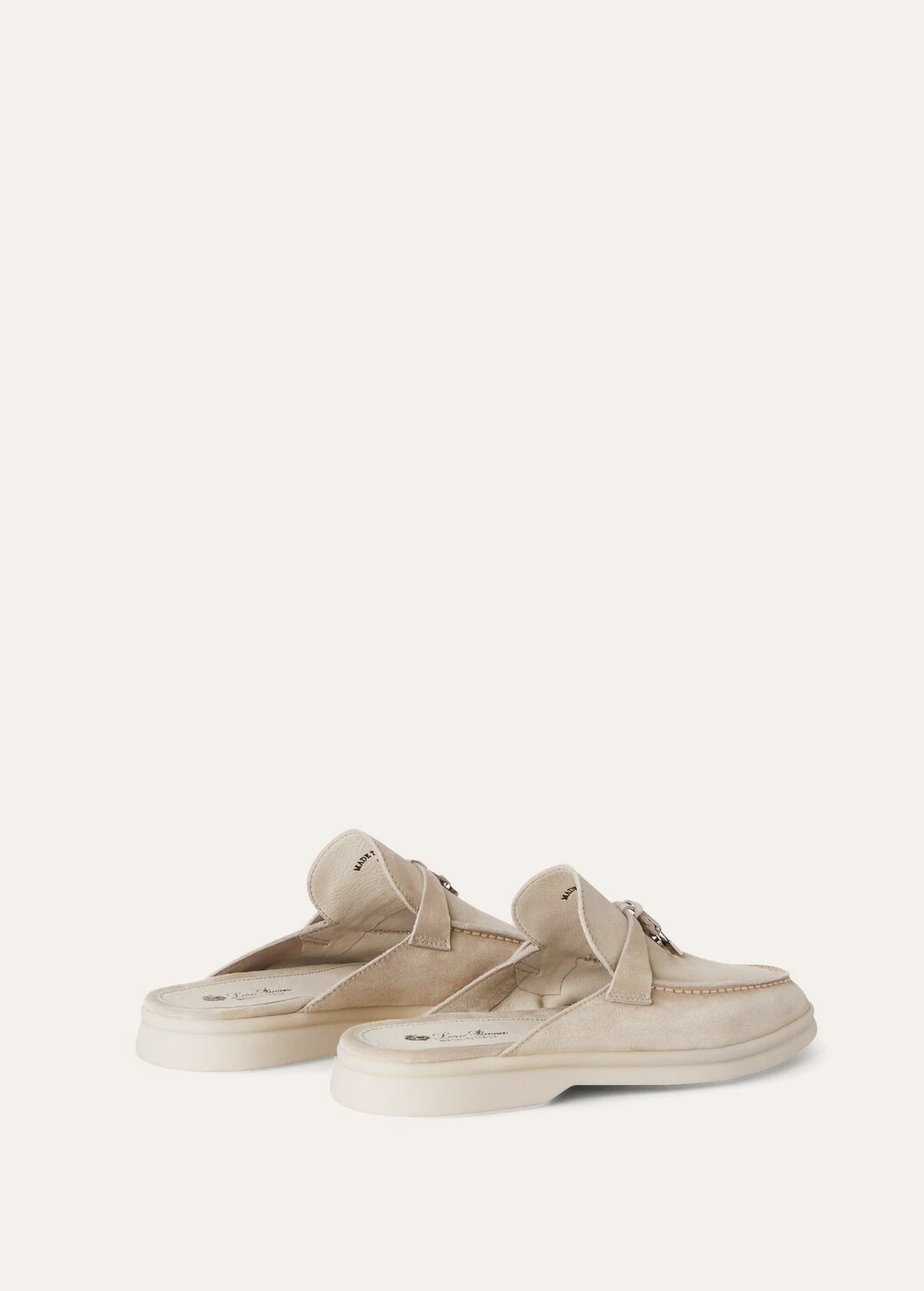 Babouche Charms Walk Goatskin Moccasin - Linen D746
