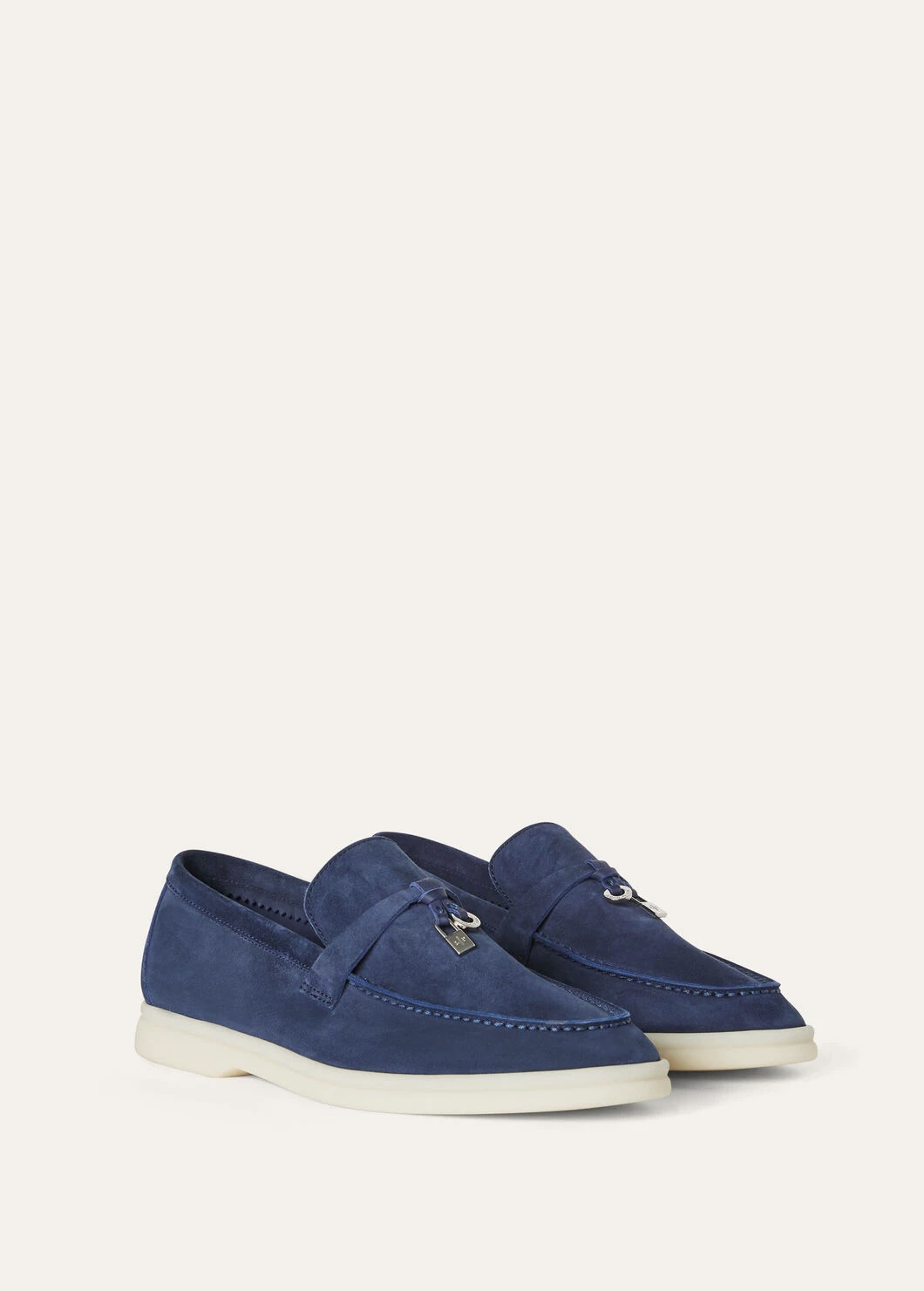 Summer Charms Walk Suede Moccasin - Very Dark Blue W18P
